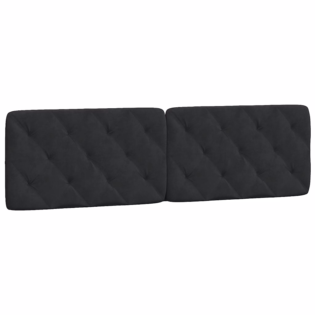 Coussin de tête de lit noir 180 cm velours vidaXL – Réf. KDTJZWBRW2865987665