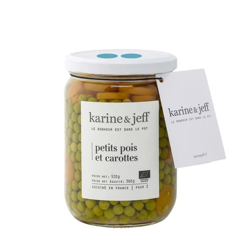 Petits pois et carottes bio 520 g