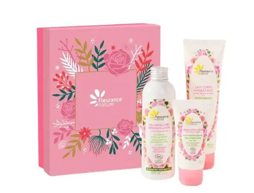 Coffret rose délicate Cosmos Organic Fleurance nature - 400 ml