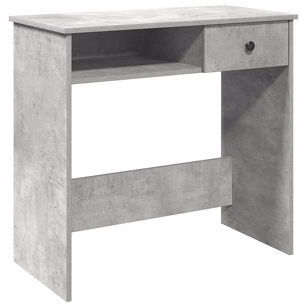 Bureau Gris béton 80 × 40 × 75 cm Aggloméré vidaXL