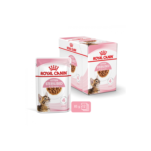 SACHET FRAÎCHEUR EN SAUCE CHATON ROYAL CANIN® KITTEN STERILISED - 12X85G