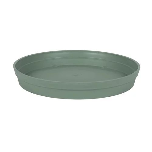 Soucoupe ronde en polypropylène vert laurier Eda Toscane - Ø 34,5 cm