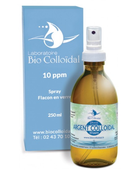 Bio Colloïdal - Argent Colloïdal 10 PPM - Spray 250 Ml