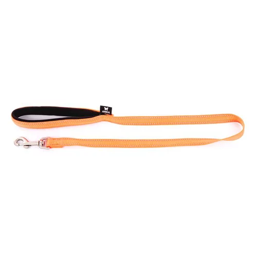 Laisse pour chien orange Martin Sellier neo+ - 100 cm