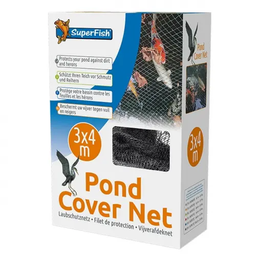 Filet de protection pour bassin 3x4m avec 10 piquets - SUPERFISH BASSIN