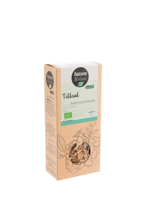 Infusion bio tilleul aubier coupé Nature & Vous – 50 g