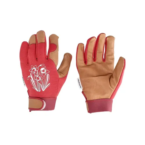 Gant Spring coloris rouge en maille polyester et cuir Blackfox - taille 6