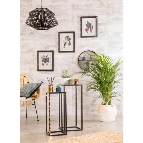 Areca avec cache-pot en vannerie Ø 21 cm