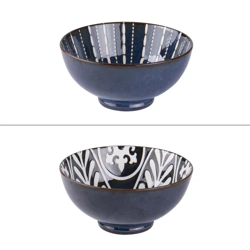Saladier Makaha coloris bleu en porcelaine - Ø 20 cm