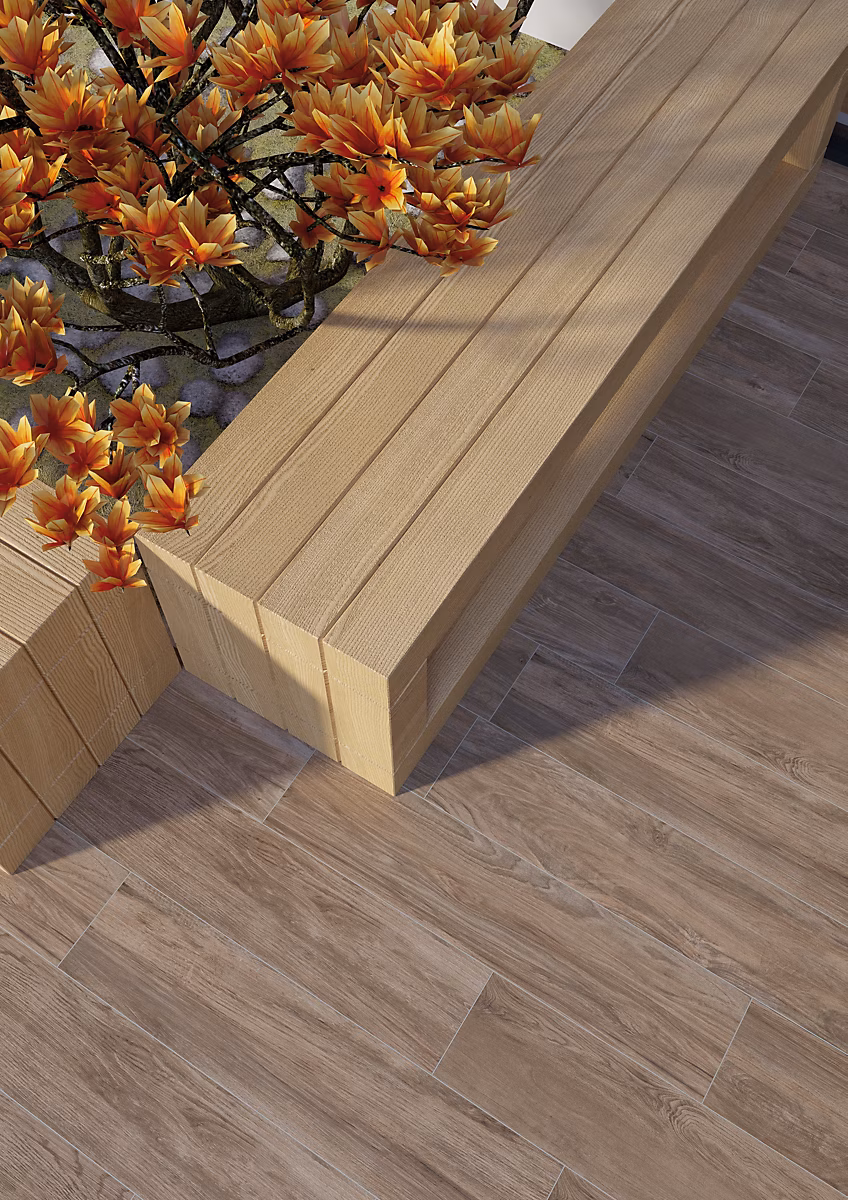 Carrelage Parquet Antidérapant 20 × 90 Feel Brun R11 – Allocarrelage