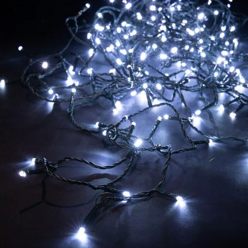 Guirlande lumineuse LED à lumière fixe blanc pur sur secteur - 16 m