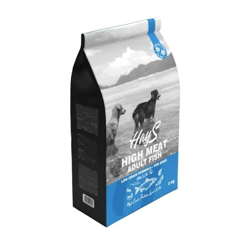 Croquette pour chien adulte au poisson Hays High Meat - 3 kg