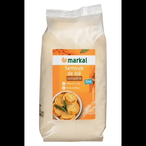 Semoule complète de blé dur bio – 500 gr
