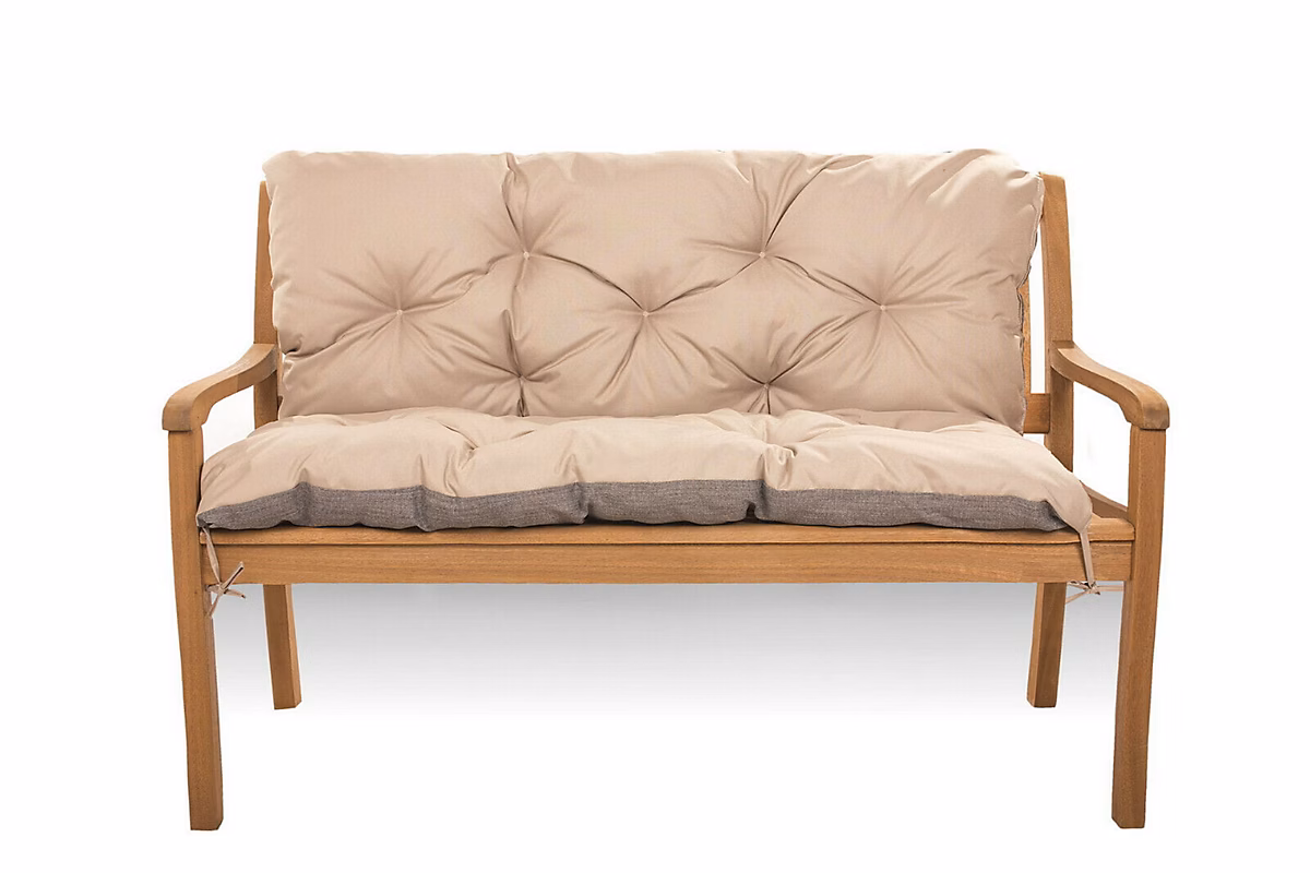 Coussin pour banc de jardin 120 × 60 × 50cm – coussin de banc de jardin Beige coussin de banc extérieur, coussin de balançoire