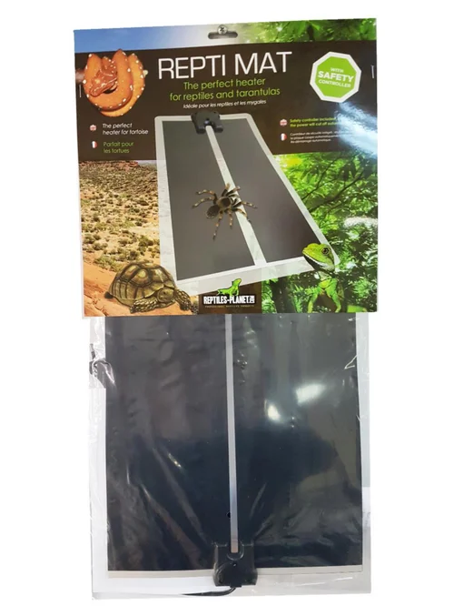 Plaque chauffante pour terrarium coloris noir Reptile Planet Repti Mat 28W - 53 x 28 cm