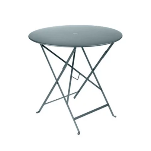 Table de jardin ronde pliante Bistro FERMOB gris orage 77 x h 74 cm