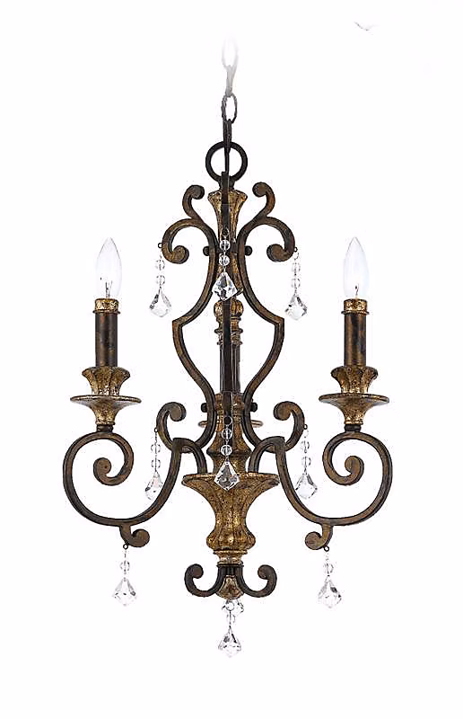 Elstead Marquette – Lustre à 3 ampoules au fini bronze antique, E14