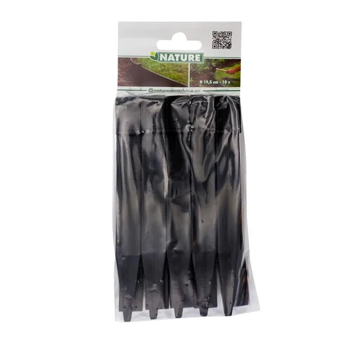 Ancres bord noir en polypropylène recyclé Nature Outside Living 19,5 cm – Les 10 pièces