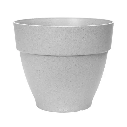Pot rond en plastique injecté coloris living ciment Elho Vibia Campana - Ø 20 x 17 cm