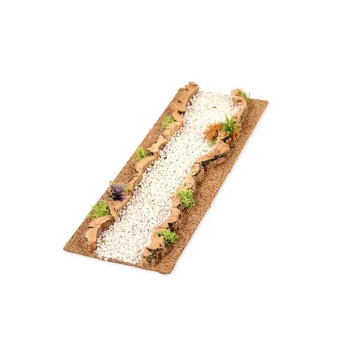 Chemin droit modulable coloris blanc - 13 x 33 x 4 cm