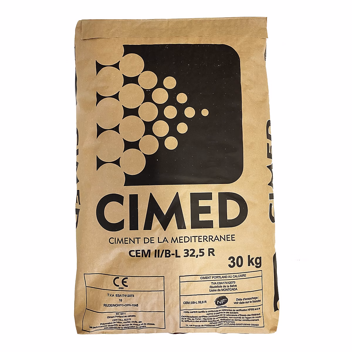 Ciment gris CEM II B | L 32 – 5 R CE NF Cimed