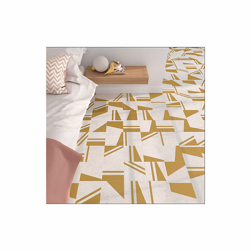Carrelage sol / mur effet ciment 20 × 20 cm KOKOMO BLANCO ORO NASSAU PATCHWORK
