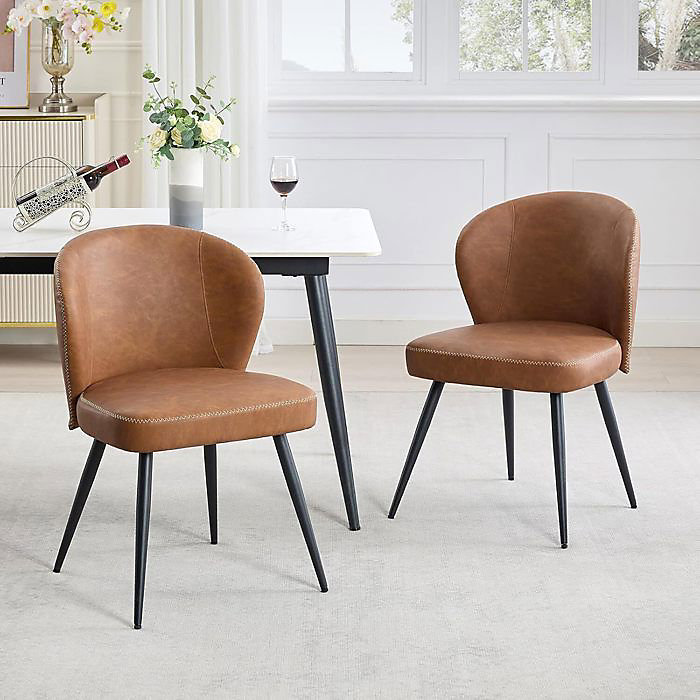 Chaises de Salle à Manger – PROMIRACAL | – Cuir Synthétique | Antidérapantes | Montage Rapide | lot de 2