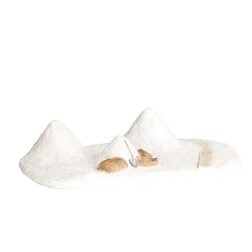 Accessoire de crèche de Noël tas de sel Santons Escoffier - 32 x 21 x 6 cm