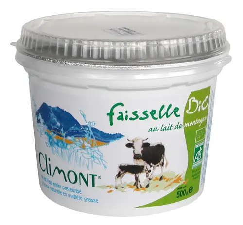 Faisselle bio au lait de montagne Laiterie de Climont – 500 g