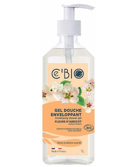 Cé'Bio Gel douche Enveloppant Fleurs d'Abricot 1 Litre