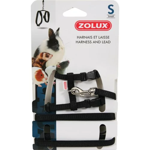 Kit harnais pour le rongeur en nylon coloris noir Zolux – Taille S