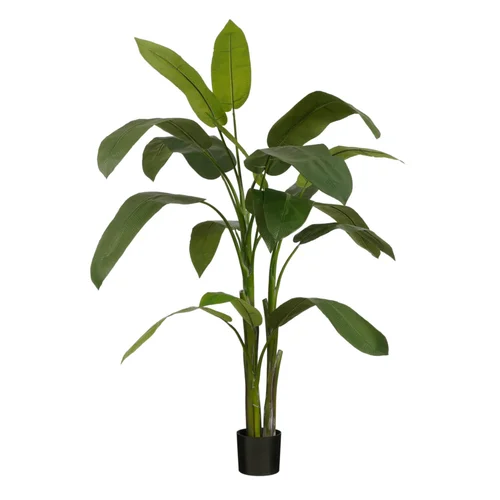 Fleur artificielle heliconia en pot coloris vert - 175 cm