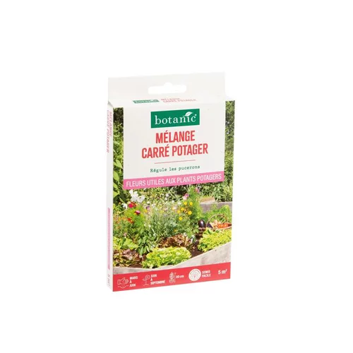 Mélange de fleurs utiles pour carré potager botanic® - graines à semer (5 m²)