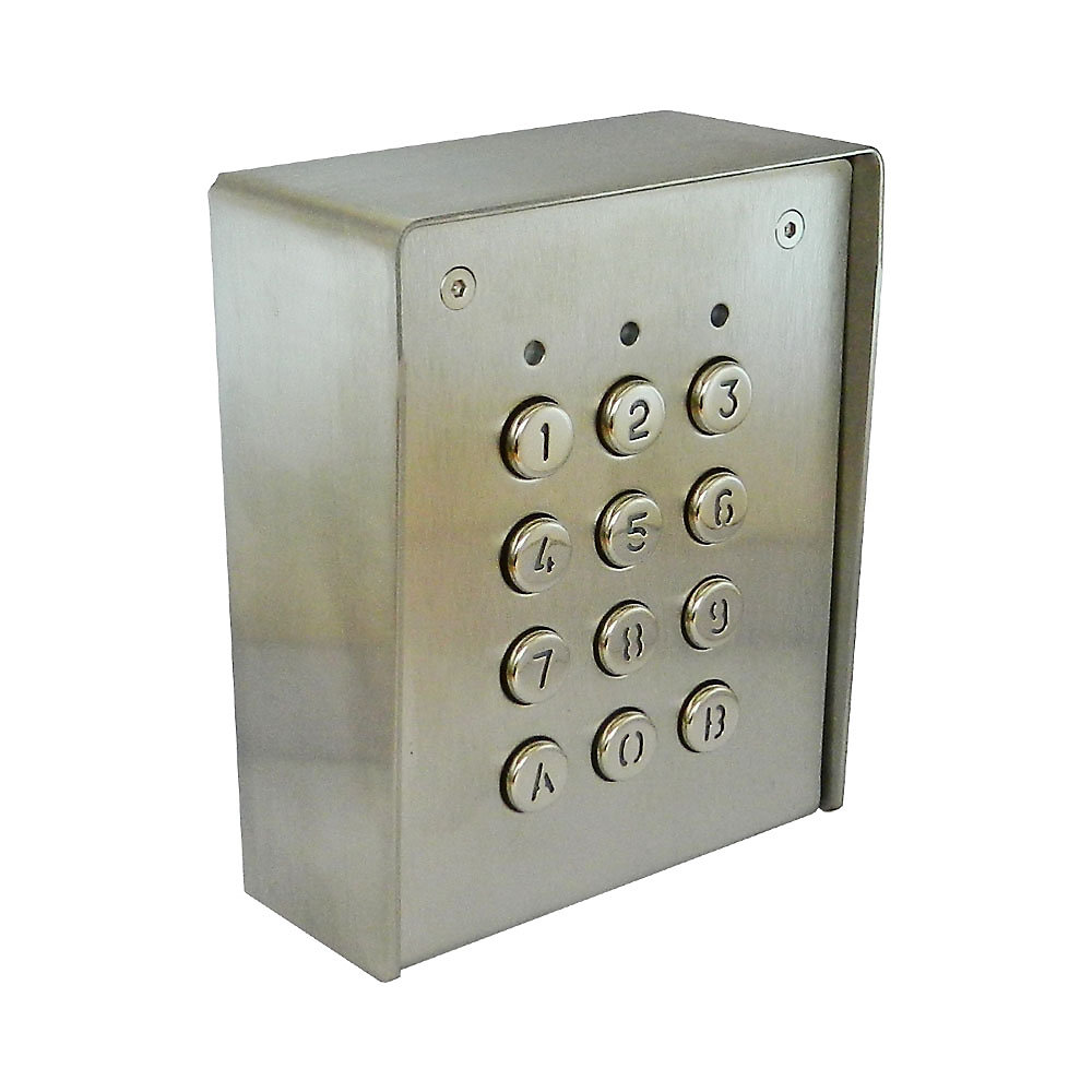 Alarme, sécurité de la maison, domotique – Clavier à Codes En Inox Avec Touches Métalliques