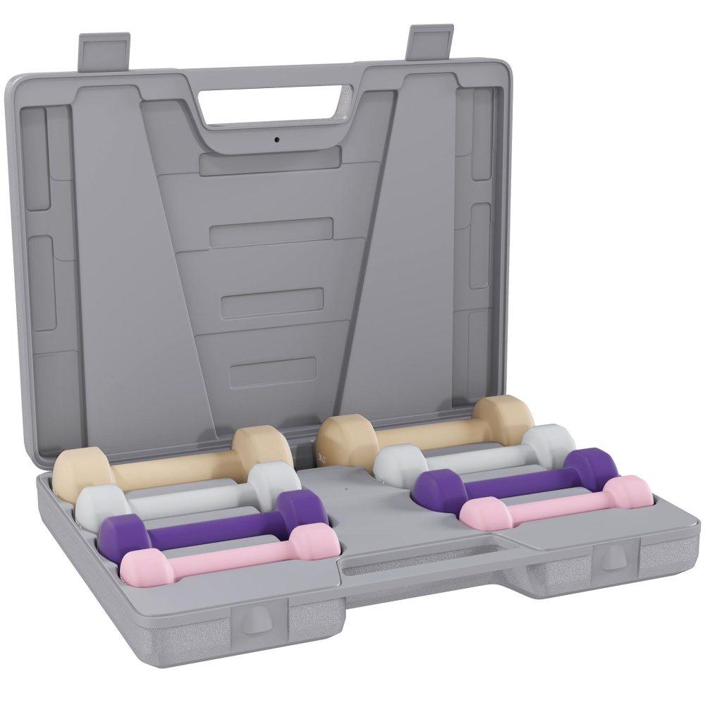HOMCOM Ensemble d'haltères courtes total 10 kg – Mobilier de jardin