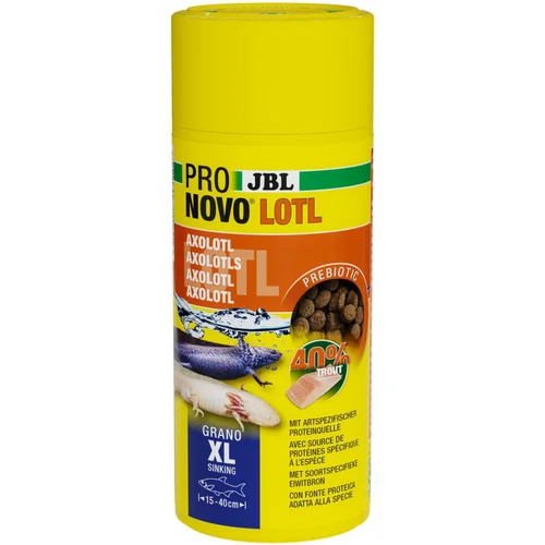 Aliment en granulés pour Axolotl JBL Pronovo lotl grano XL – 250 ml