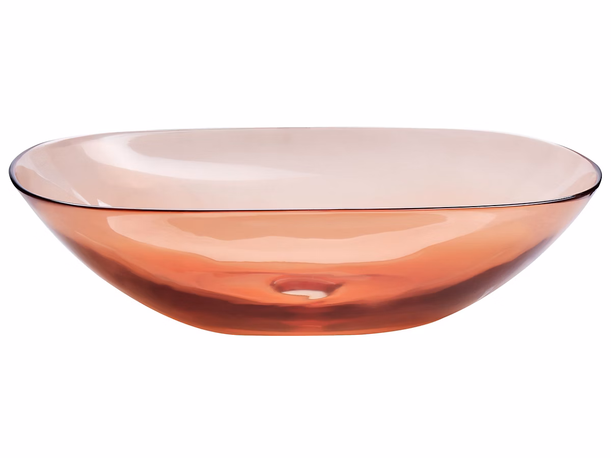Bassin de comptoir 54 × 36 cm rouge MOENGO