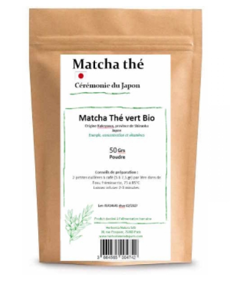 Herboristerie de Paris Matcha thé vert bio poudre 50 gr