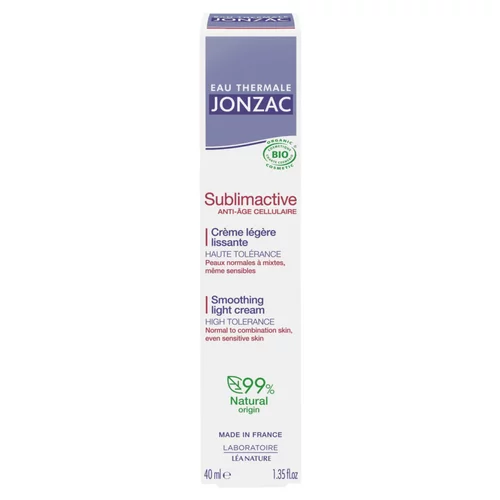 Crème légère lissante Sublimactive Bio Eau Thermale Jonzac - 40 ml