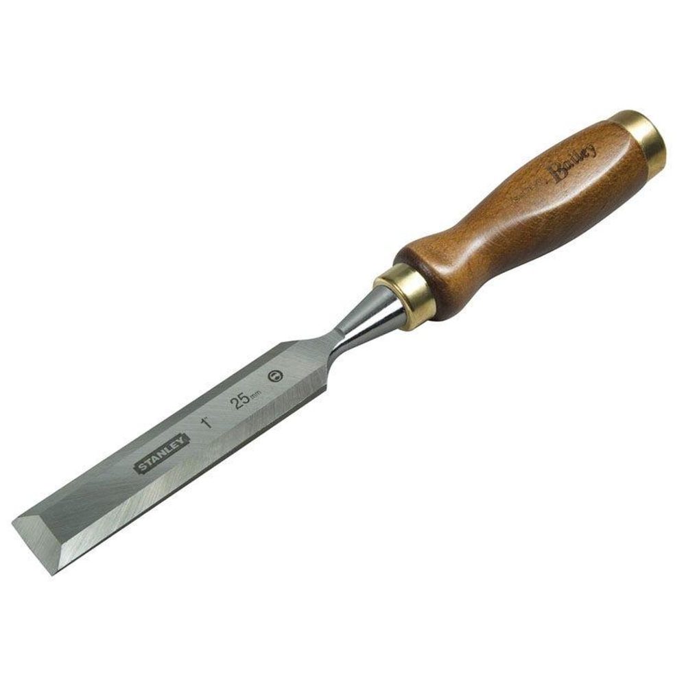 Stanley Ciseau à bois 150 x 20 mm - manche bois bailey - lame acier chromé