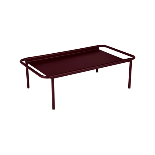 Table basse Coolside coloris cerise noire en acier Fermob - 115 x 63 cm