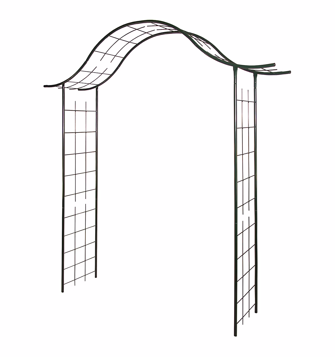 Arche de jardin portique – 200 × 40 × 250 cm, Fer vieilli, Louis Moulin