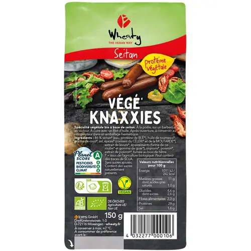 Rouleaux végétariens knaxie 150 g
