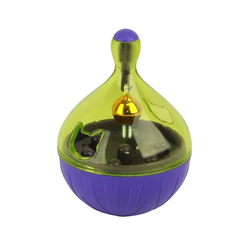 Jouet distributeur Culbuto IQ Jaune et violet pour chat