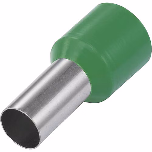 Embout simple d'extrémité de câble 6 mm² 20 mm avec collier plastique – lot de 100