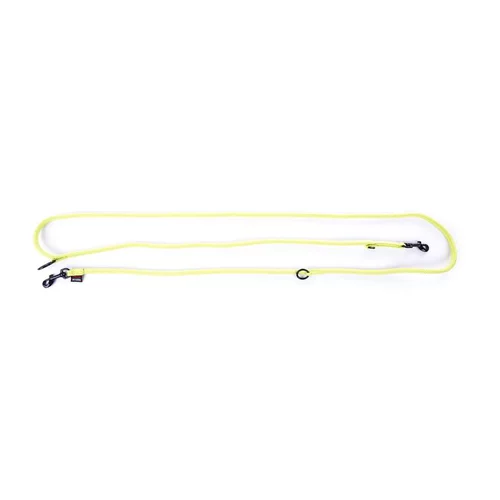 Laisse ronde 3 positions coloris vert citron - 1,3x190 cm
