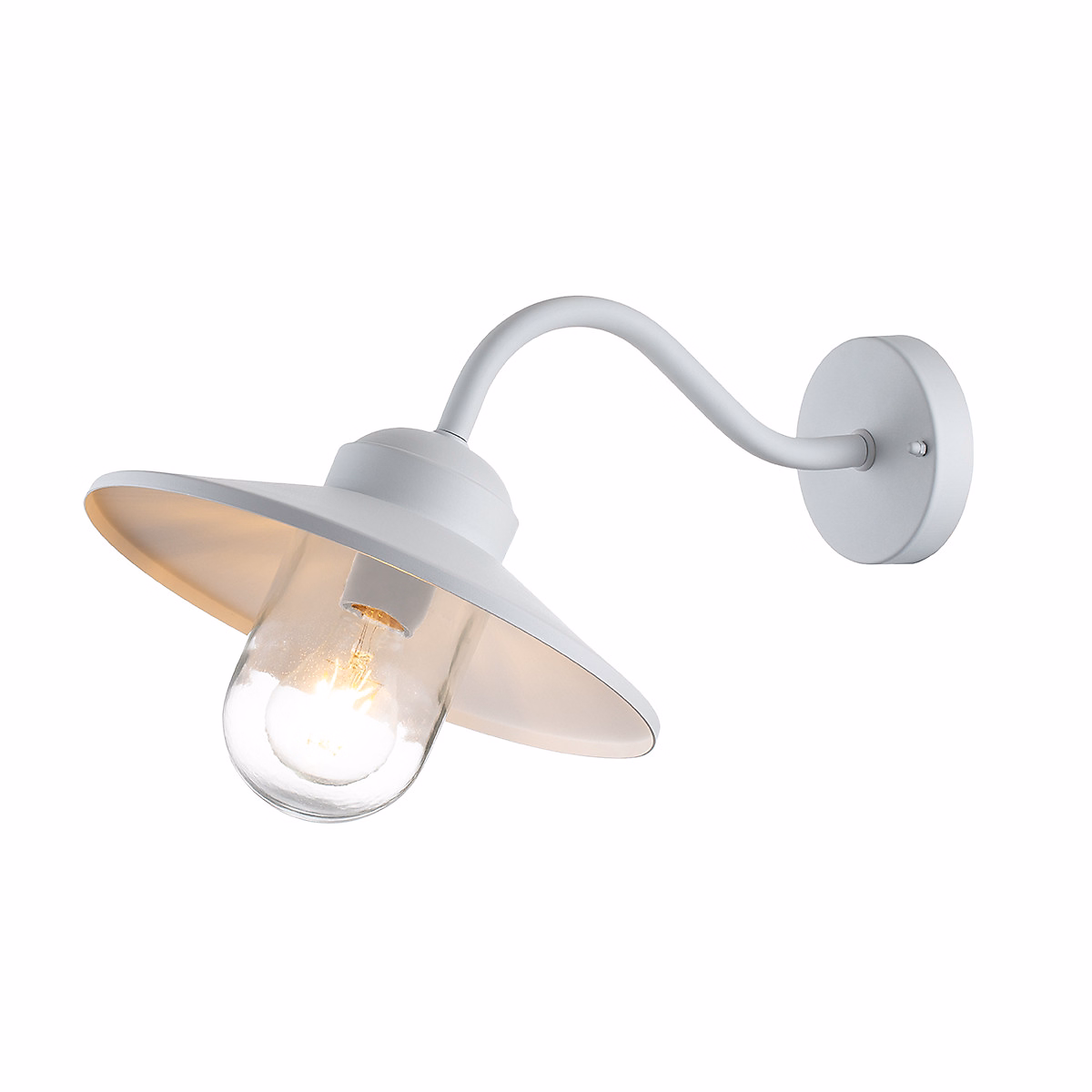 Elstead Klampenborg Applique d'extérieur Dome Blanc – IP44