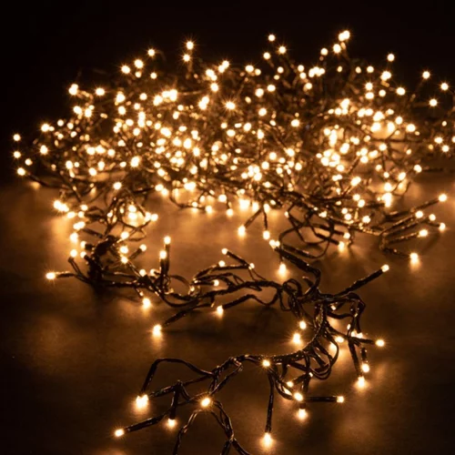 Guirlande lumineuse LED à lumière animée blanc chaud sur secteur - 13,5 m