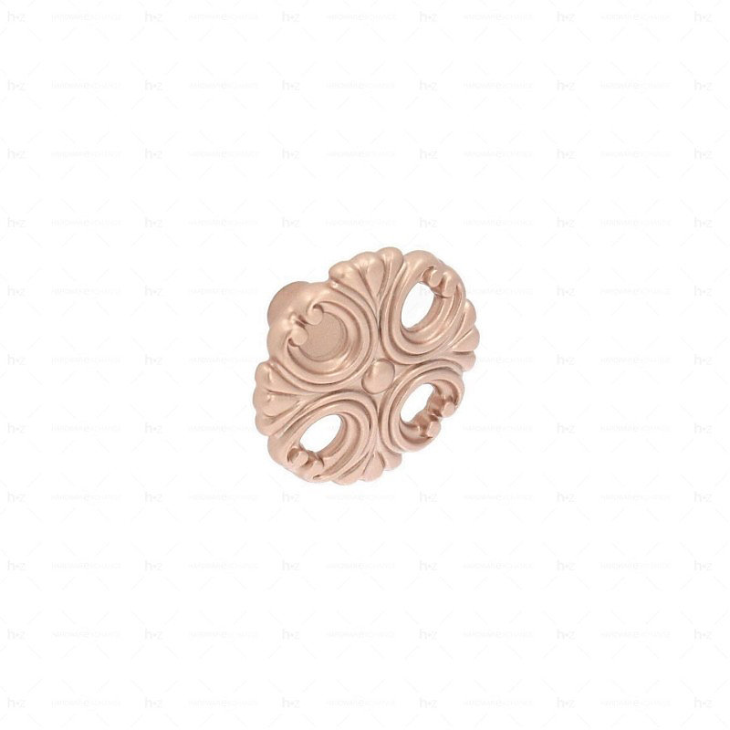 Poignée et bouton – Boutons pour meubles en zamac Diamètre 37 Or mat rose