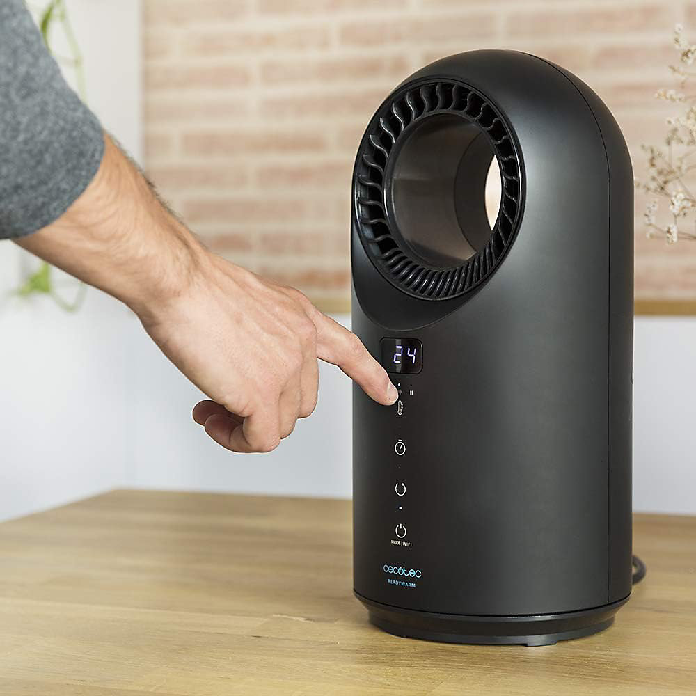 Chauffage tour Bladeless noir Wi – Fi 1500W